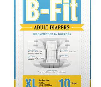 B Fit Adult Diaper X L