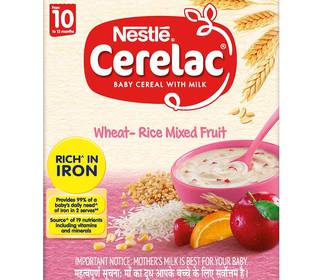 Nestle Cerelac 10 Wheat-Rice Mixed Fruit
