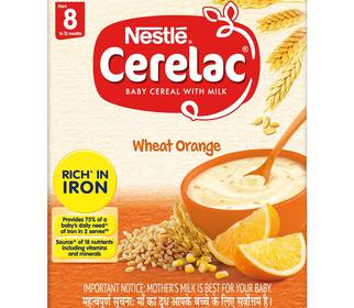 Nestle Cerelac 8 Wheat Orange
